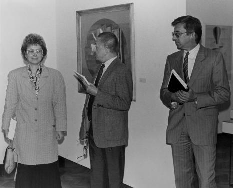 R. Divacka (ambasada Czechosłowacji), dyr. Ryszard Stanisławski (ms), dr Jan Sekera (Galeria stołecznego miasta Pragi)